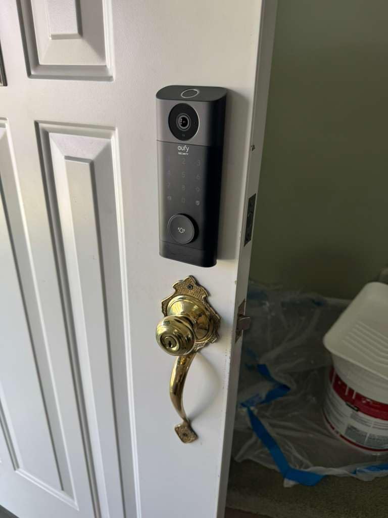 eufy Security Video Smart Lock S330, 3-in-1 Camera+Doorbell+Fingerprint Keyless Entry Door Lock, Smart Wi-Fi Deadbolt for Front Door, 8 GB Built-in Storage, SD Card Expandable, Chime Included customer photo 2
