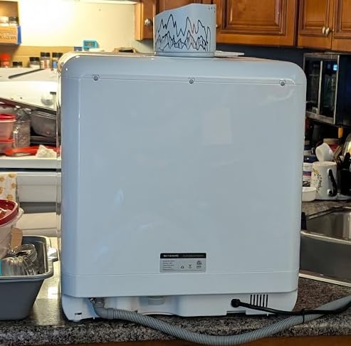 BLITZHOME Portable Dishwasher Countertop, WIFI Smart Dishwasher, Compact Dishwashers with 5L Built-in Water Tank, 6 Programs, 360° Dual Spray, High-Temp & Air-Dry Function, Fruit Cleaning customer photo 2