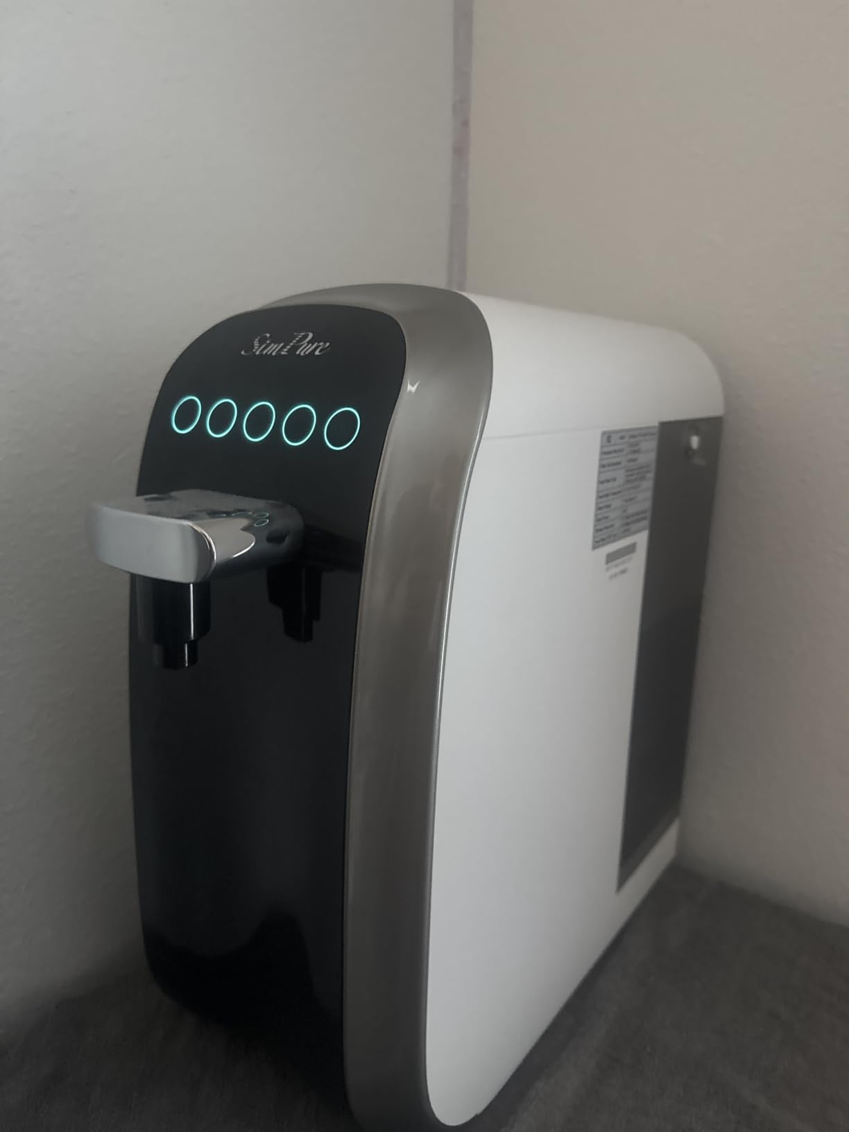 SimPure Y7P-BW UV Countertop Reverse Osmosis Water Filter, NSF/ANSI 58 Certified, 5 Stage RO Water Filtration System customer photo 1