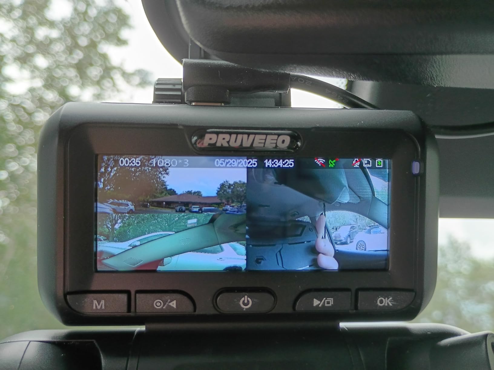 PRUVEEO 360° 4 Channel Dash Cam Front and Rear Inside Left Right, Dash Camera for Cars, Built-in GPS WiFi Night Vision, 24/7 Recording Parking Mode Monitor, 128G Card Included customer photo 2