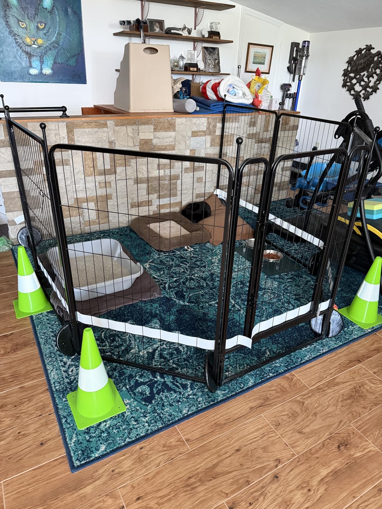 FXW Rollick Unleashed Dog Playpen for Indoor, Yard, RV Camping, 40 inch 16 Panels for Medium and Large Dogs customer photo 1
