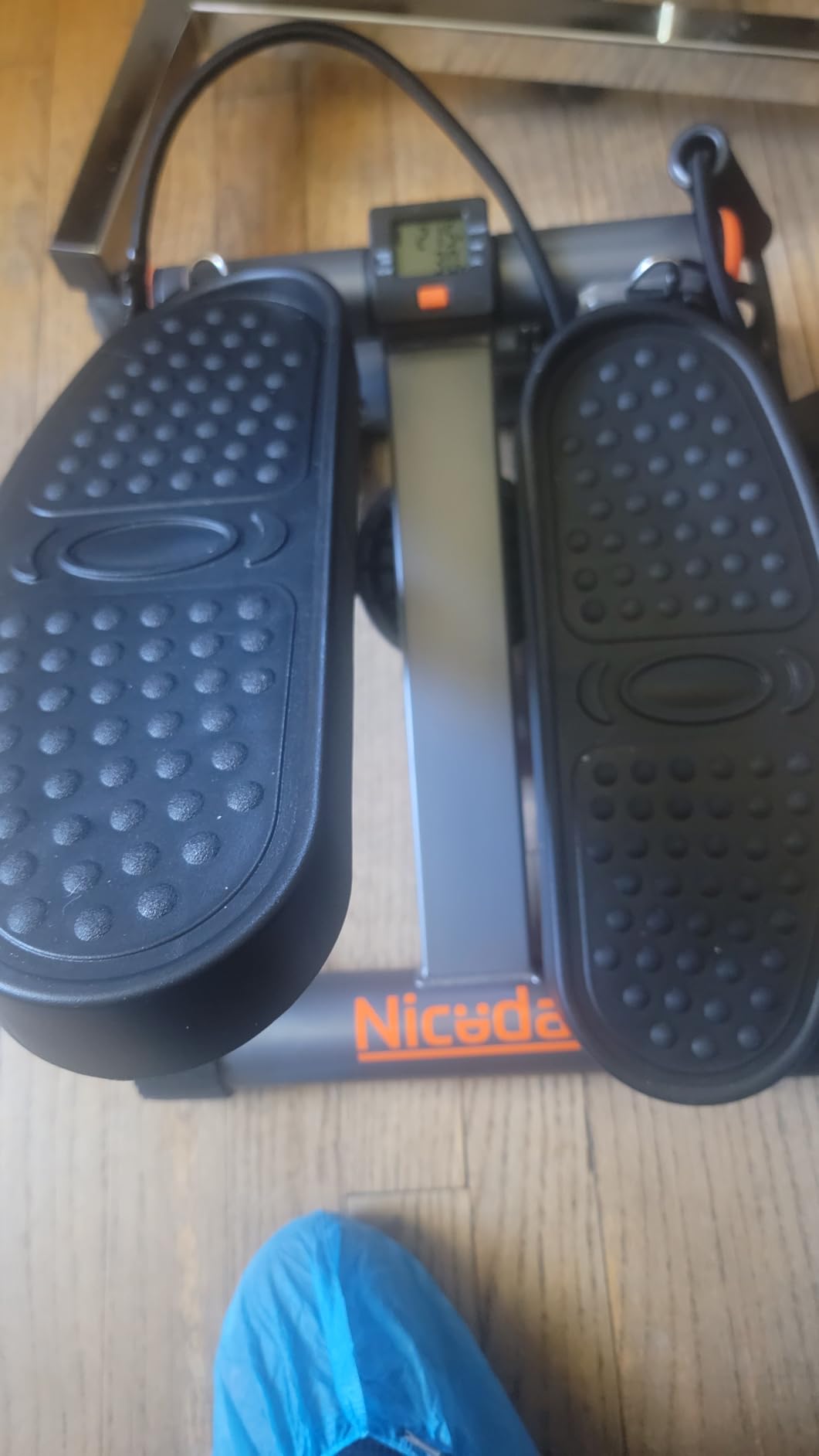 Niceday Steppers for Exercise, Stair Stepper with Resistance Bands, Mini Stepper with 300LBS Loading Capacity, Hydraulic Fitness Stepper with LCD Monitor customer photo 2