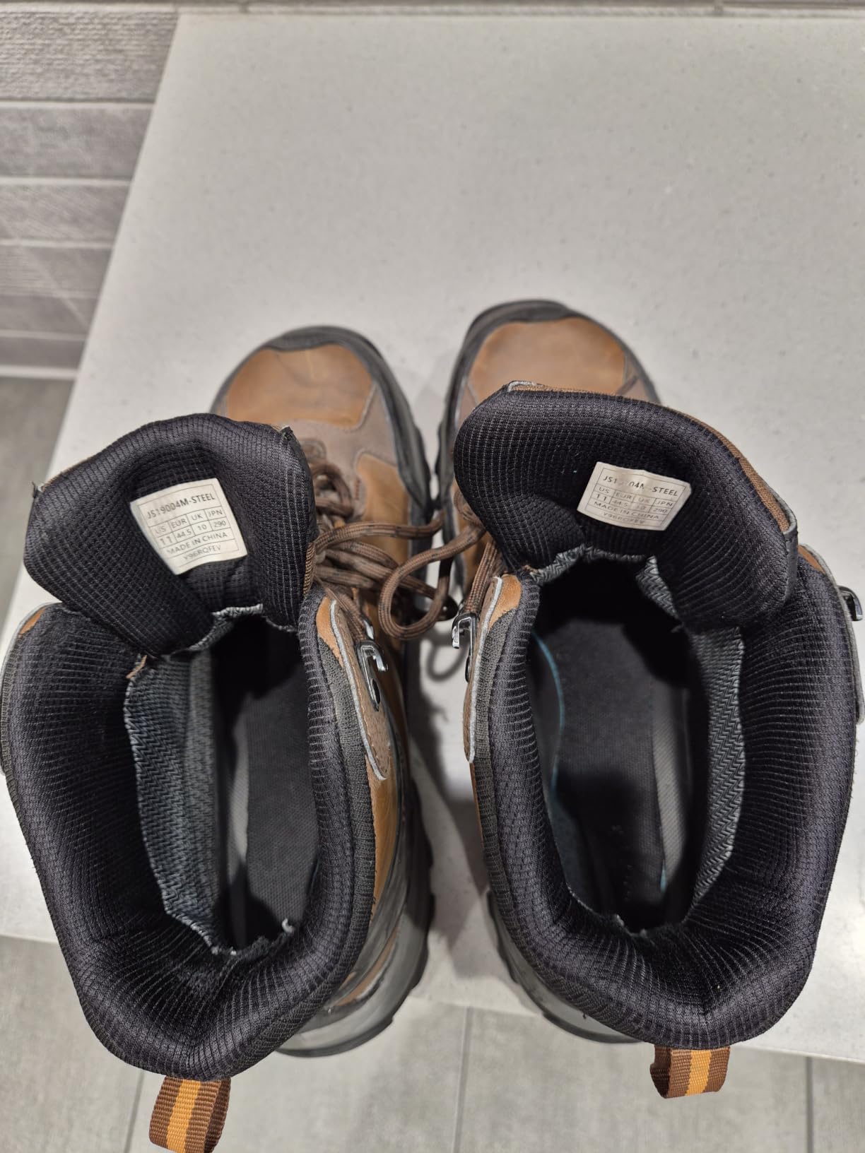 NORTIV 8 Waterproof Steel Toe Boots for Men Slip Resistant Safety Industrial Boots customer photo 1