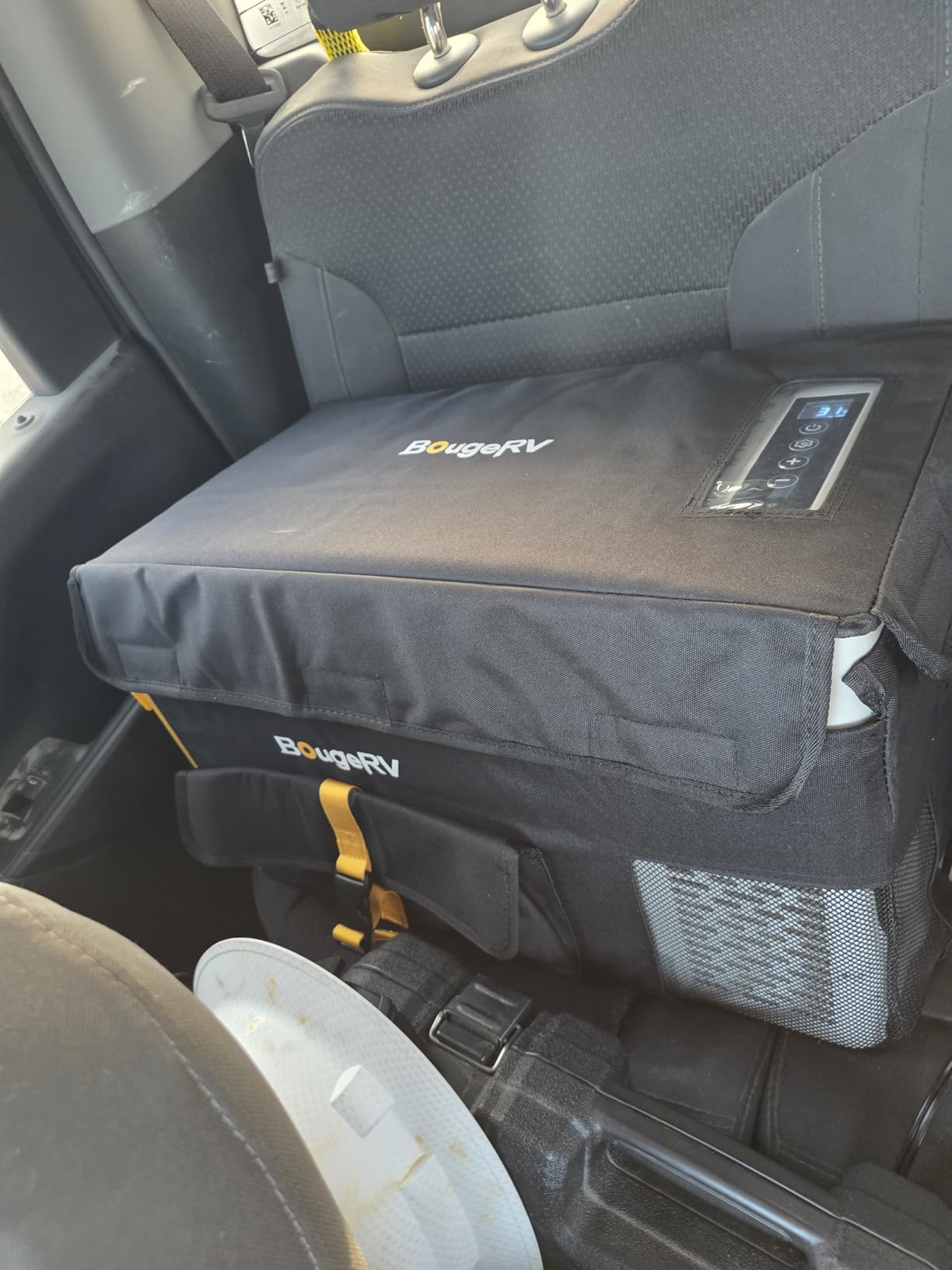 BougeRV 12 Volt Refrigerator 12V Car Fridge 23 Quart Portable Freezer Compressor Cooler 12/24V DC 110~240V AC for Truck Van RV SUV Boat Travel Camping Road Trips Tailgating -8F~50F (Black) customer photo 2