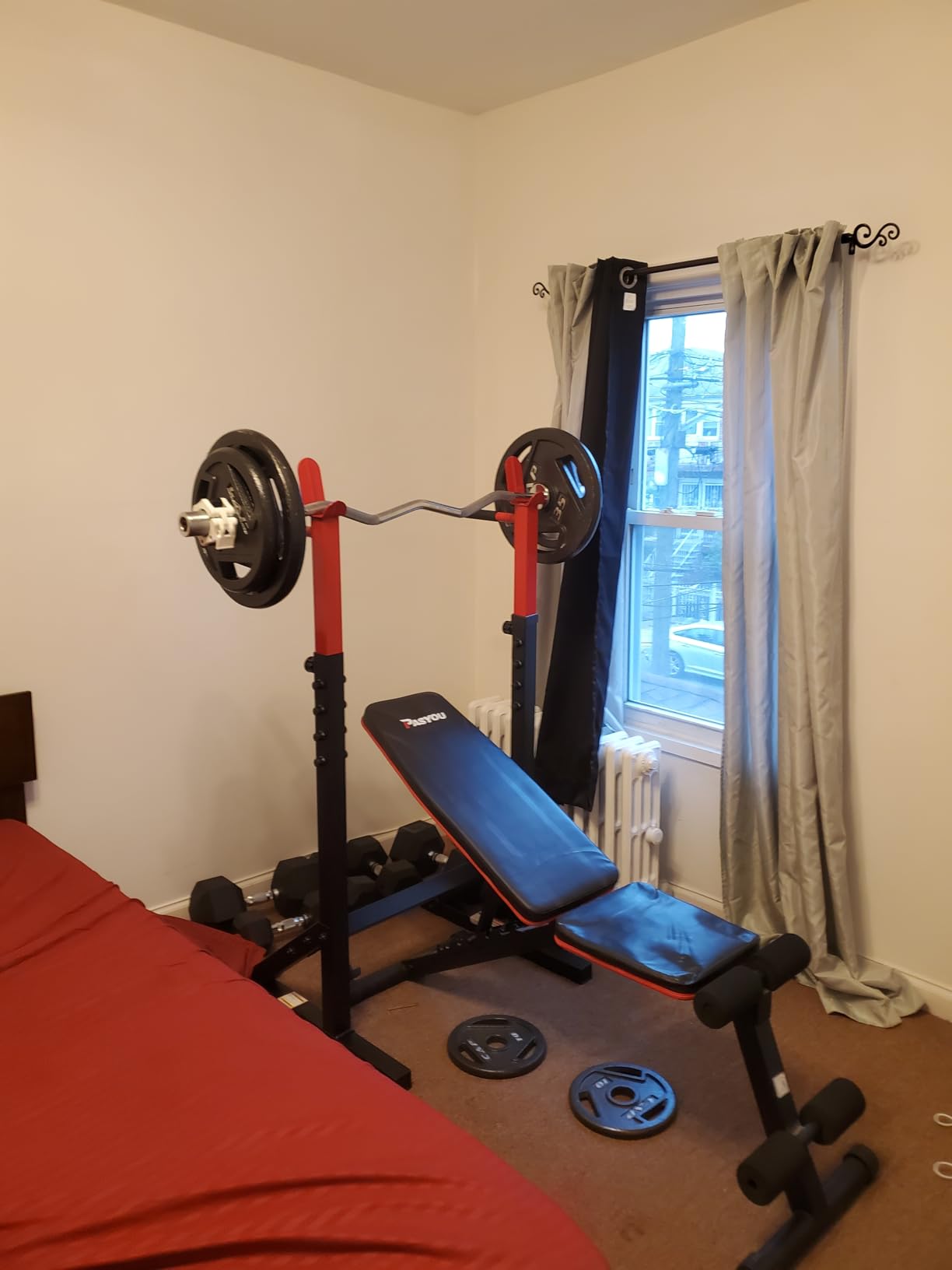 Cap Barbell Adjustable Multi-Function Squat Rack customer photo 1