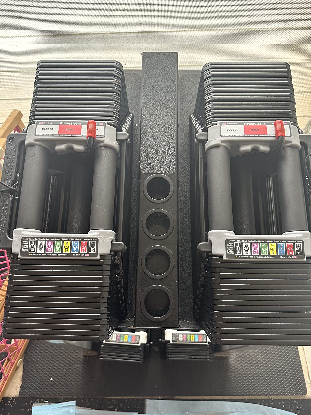PowerBlock Elite USA 90 Pound Adjustable Dumbbells (5-90 lb, Full Expansion Set) customer photo 1