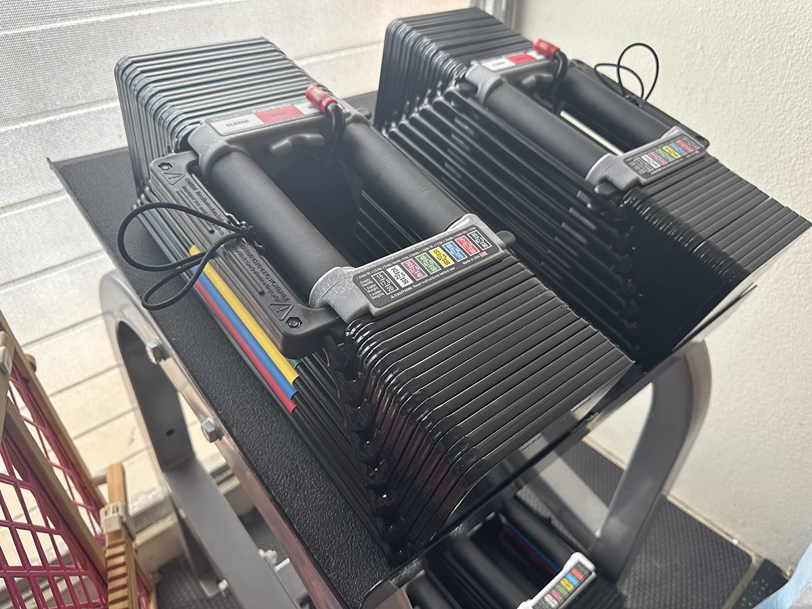 PowerBlock Elite USA 90 Pound Adjustable Dumbbells (5-90 lb, Full Expansion Set) customer photo 2