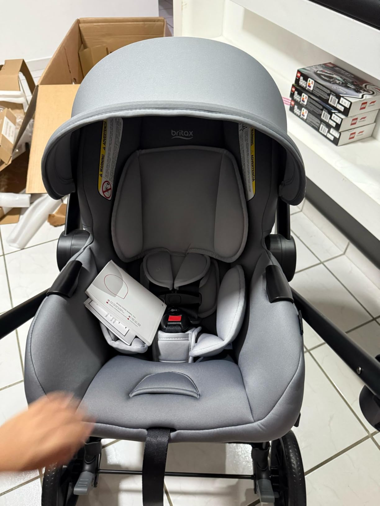 Britax Willow Brook Travel System, Car Seat Stroller Combo With Willow Infant Car Seat, Aspen Base, and Brook Stroller; ClickTight Technology, RightSize System and 4 Ways to Ride - Graphite Glacier customer photo 1