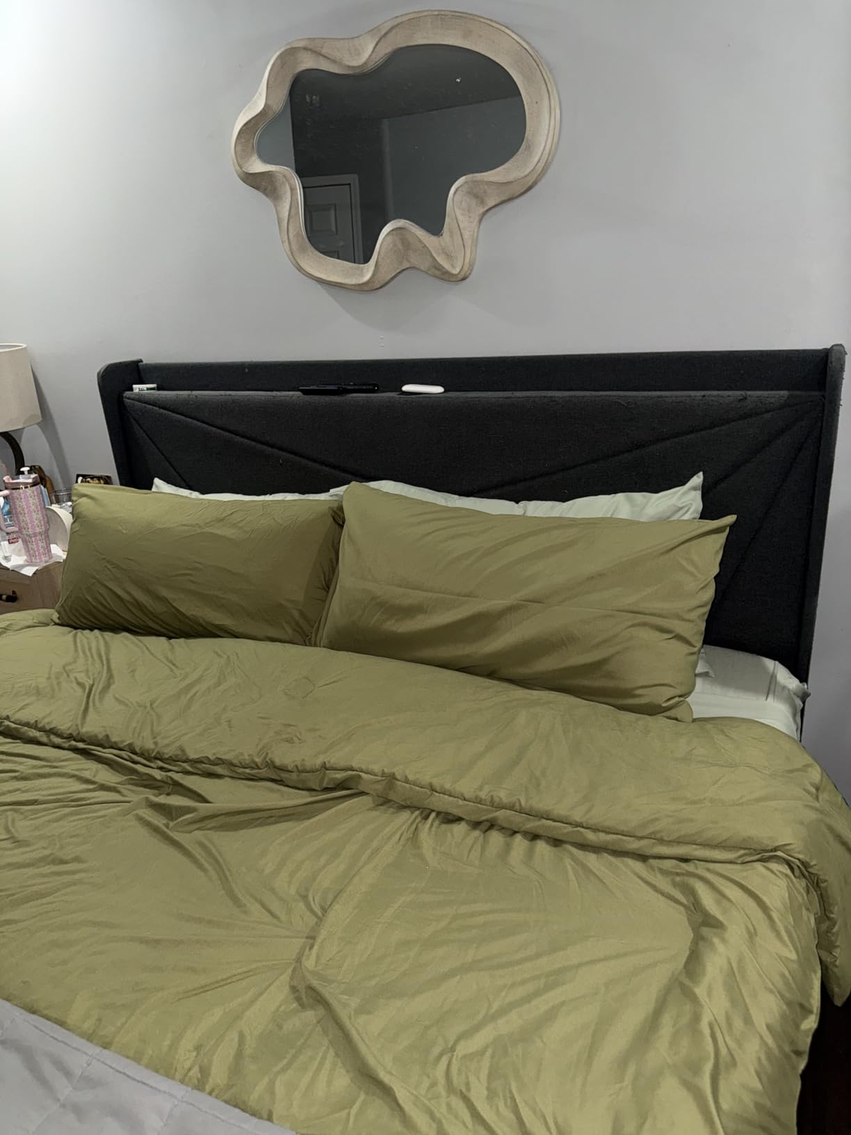 ILAVANDE Queen Sheets Set 6 Piece, Hotel Luxury Super Soft 1800 Series Microfiber Queen Bed Sheets Set - Wrinkle Free & Breathable - 14 Deep Pocket Sheets for Queen Size Bed (Sage Green) customer photo 2