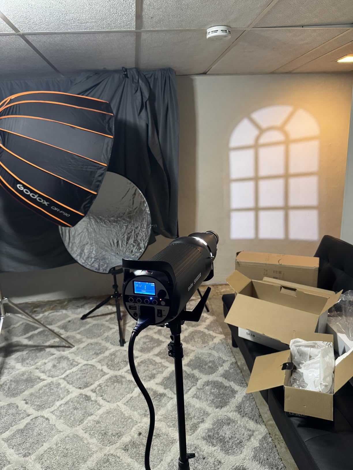 Godox SK400II-V 400Ws Photo Studio Strobe Monolight with Bowens Mount & LED | GN65, 0.1-1.5s Recycle Time, 10W LED Modeling Lamp for Studio Product Photography, Portraits Shooting, 110~120V customer photo 1