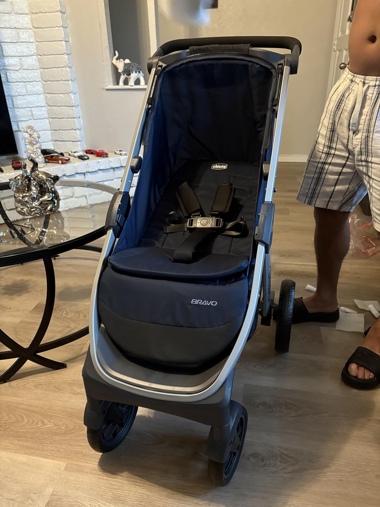 Chicco Bravo 3-in-1 Trio Travel System, Bravo Quick-Fold Stroller with KeyFit 30 Infant Car Seat and Base, Car Seat and Stroller Combo | Parker customer photo 1