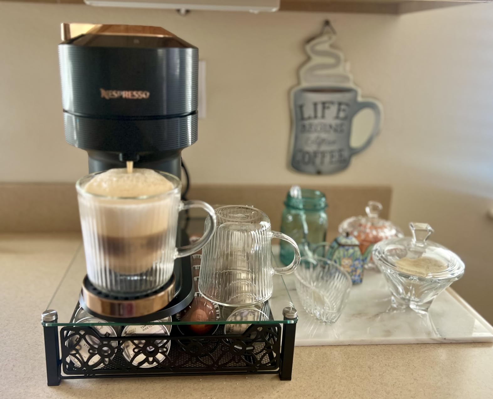 Nespresso Capsules Vertuo, Barista Flavored Pack, Medium Roast Coffee, 30 Count Coffee Pods, Brews 7.8oz. customer photo 2