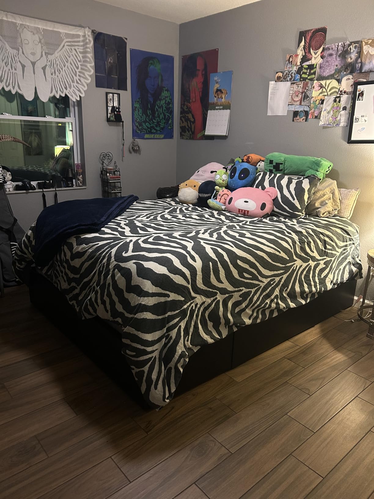 Allewie Full Size Platform Bed Frame with 3 Storage Drawers, Faux Leather Upholstered, Wooden Slats Support, No Box Spring Needed, Easy Assembly, Black customer photo 2