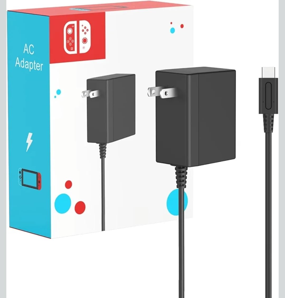 MARSDOCK 45W Charger for Nintendo Switch - 15V 2.6A AC Adapter Fast Charging with 5FT USB C Cord - Compatible with Switch Lite, OLED, Steam Deck - Support TV Mode customer photo 1