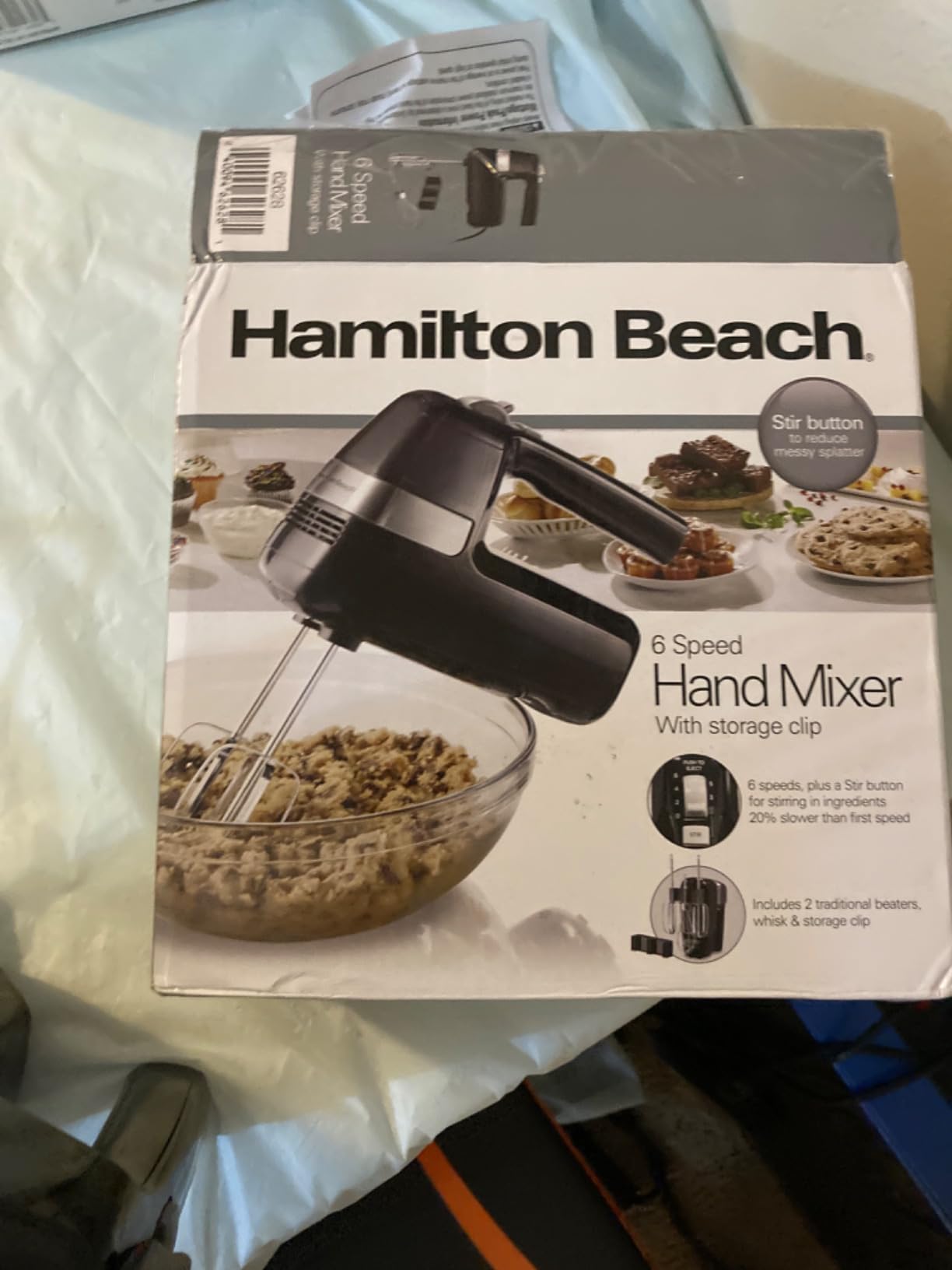 Hamilton Beach Electric Hand Mixer, 6 Speeds + Stir Button, 300 Watts of Peak Power for Powerful Mixing, Includes Whisk and Storage Clip, Black (62628) customer photo 2