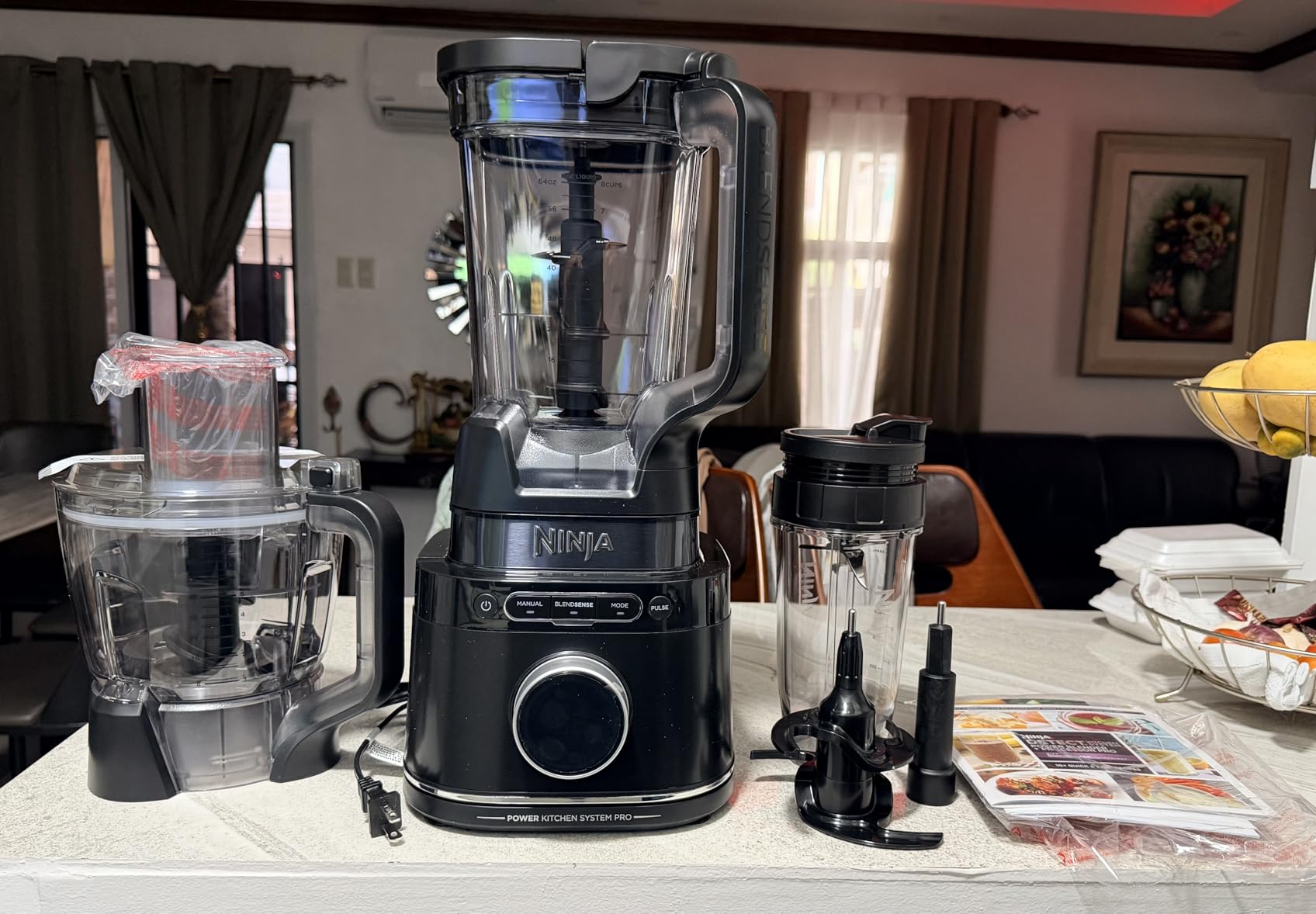 Ninja Kitchen System (TB401) | Food Processor & Blender with BlendSense Technology | 8-Cup Bowl & 24-oz. To-Go Cup | 1800-Peak-Watt | Black customer photo 1