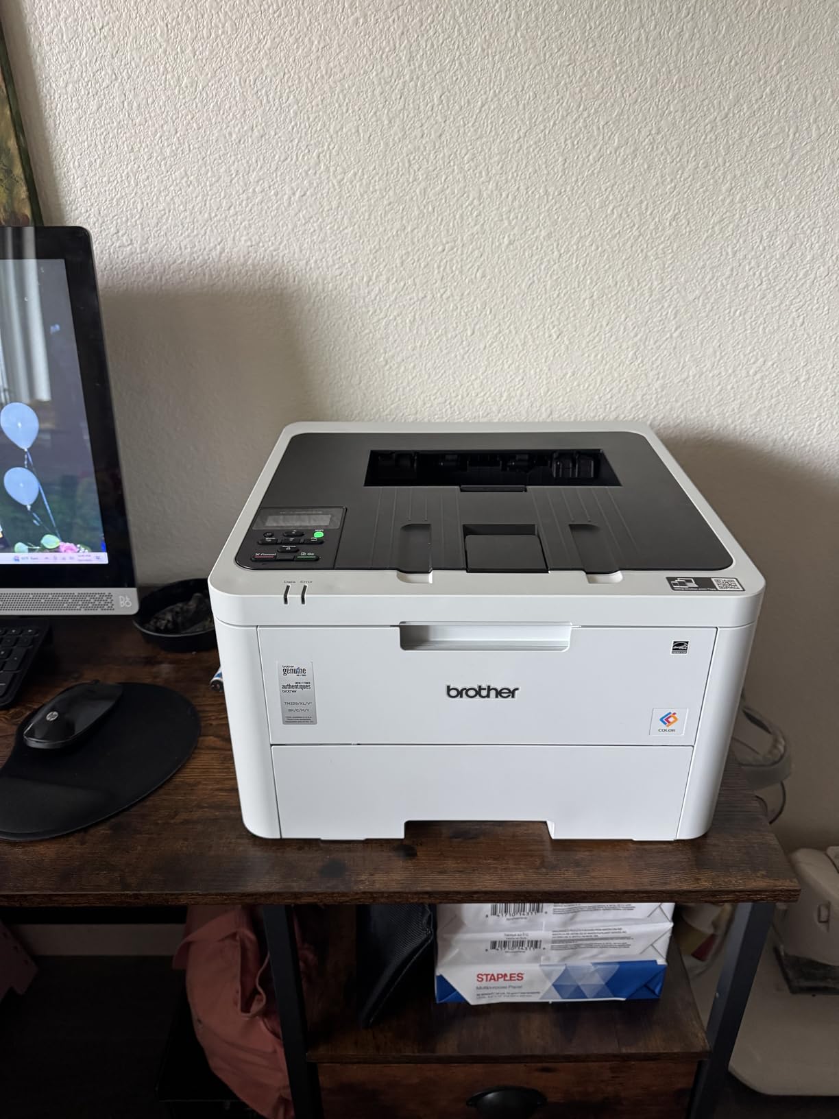 Brother Color Laser Printer HL-L3220CDW with Wireless Printing Fast 19 PPM Output, Duplex Feature, Mobile Device Compatible customer photo 2