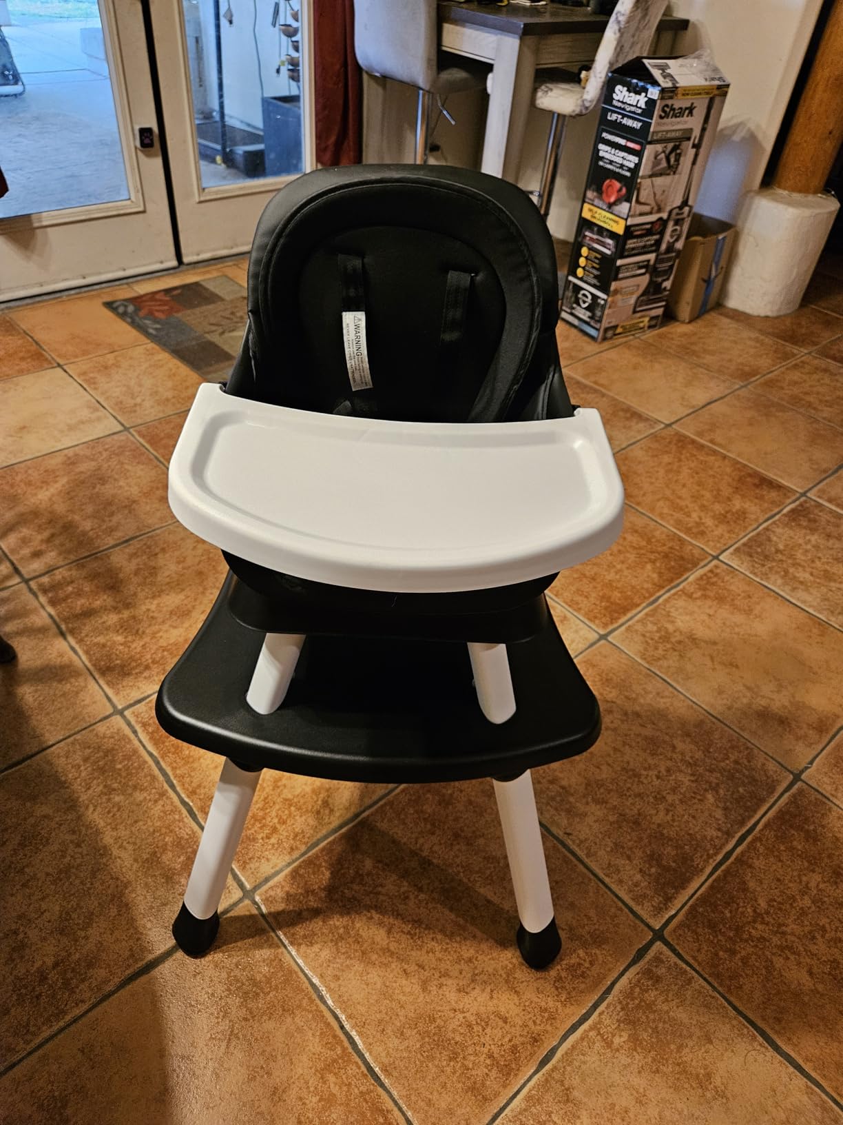 Kinder King 8 in 1 Baby High Chair, Converts to Dining Booster Seat/Kids Table & Chair Set/Toddler Building Block Table/Kids Stool, Removable Tray & Double Seat Cover, Easy to Wipe, Grey & Pink customer photo 2