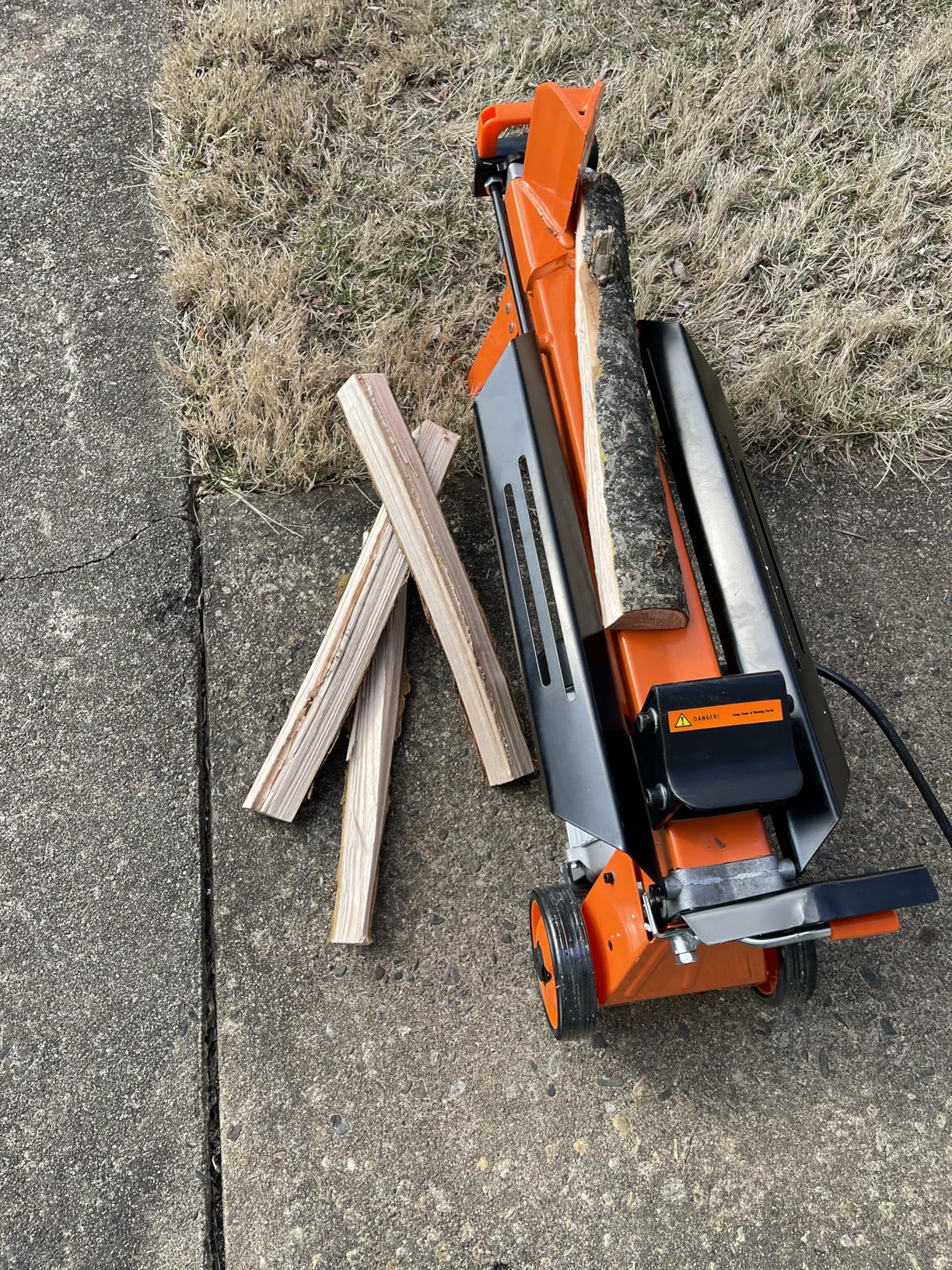 PROYAMA 7T Electric Log Splitter, 15A Motor Wood Splitter with Cross Wedge customer photo 1