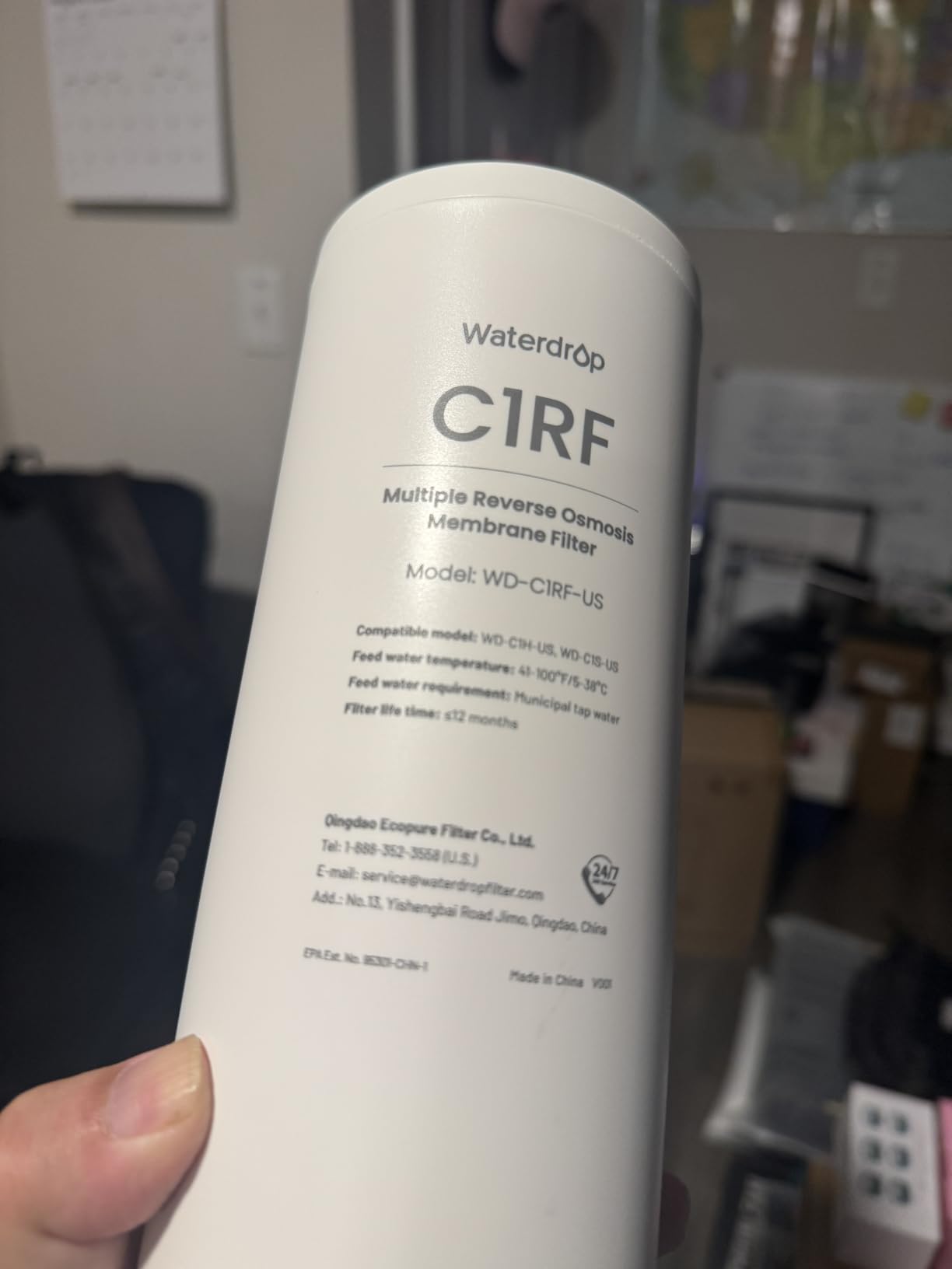 Waterdrop C1S Countertop Reverse Osmosis System, NSF/ANSI 58 & 372 Certified, 6-Stage, Portable Reverse Osmosis Water Filter, Reduce PFAS, No Installation Required, BPA Free customer photo 2