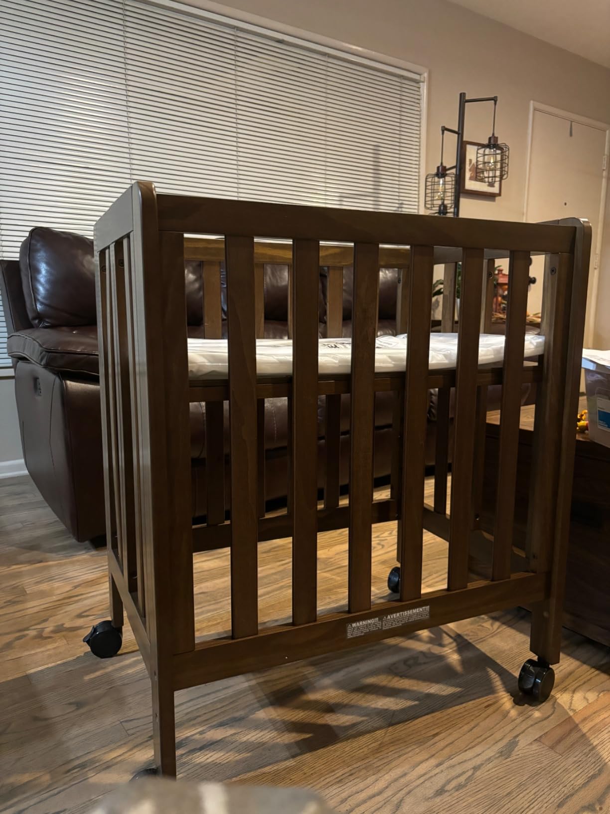 Carter's by Davinci Colby 4-in-1 Low-Profile Convertible Crib in Walnut, Greenguard Gold Certified customer photo 2