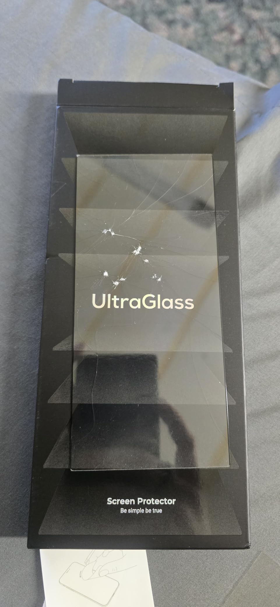 UltraGlass Unbreak Top 9H+ Glass for Samsung Galaxy S24 Ultra Screen Protector [Military Grade Shatterproof] - 2 Pack customer photo 1