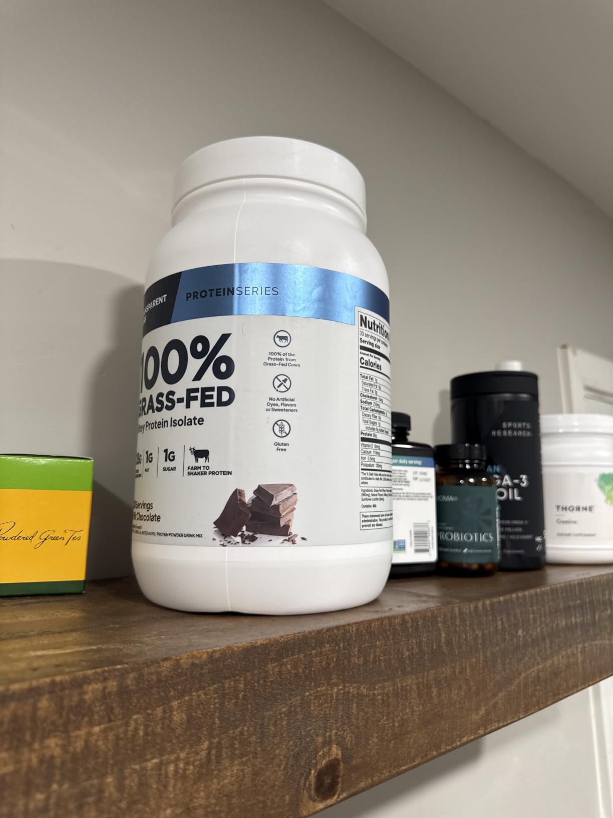 Transparent Labs Grass-Fed Whey Protein Isolate - Naturally Flavored, 28g Protein, Milk Chocolate, 30 Servings customer photo 2