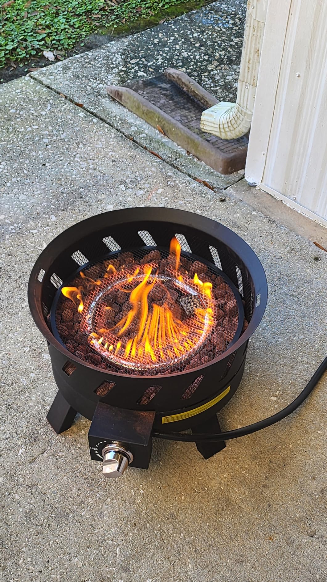 EcoNook 17.3 inch Portable Propane Fire Pits, Gas Fire Pit Bowl for Outside with Lid & Handle, Smokeless Gas Firebowl, Propane Firepit for Camping, Patio, Yard, Garden customer photo 2