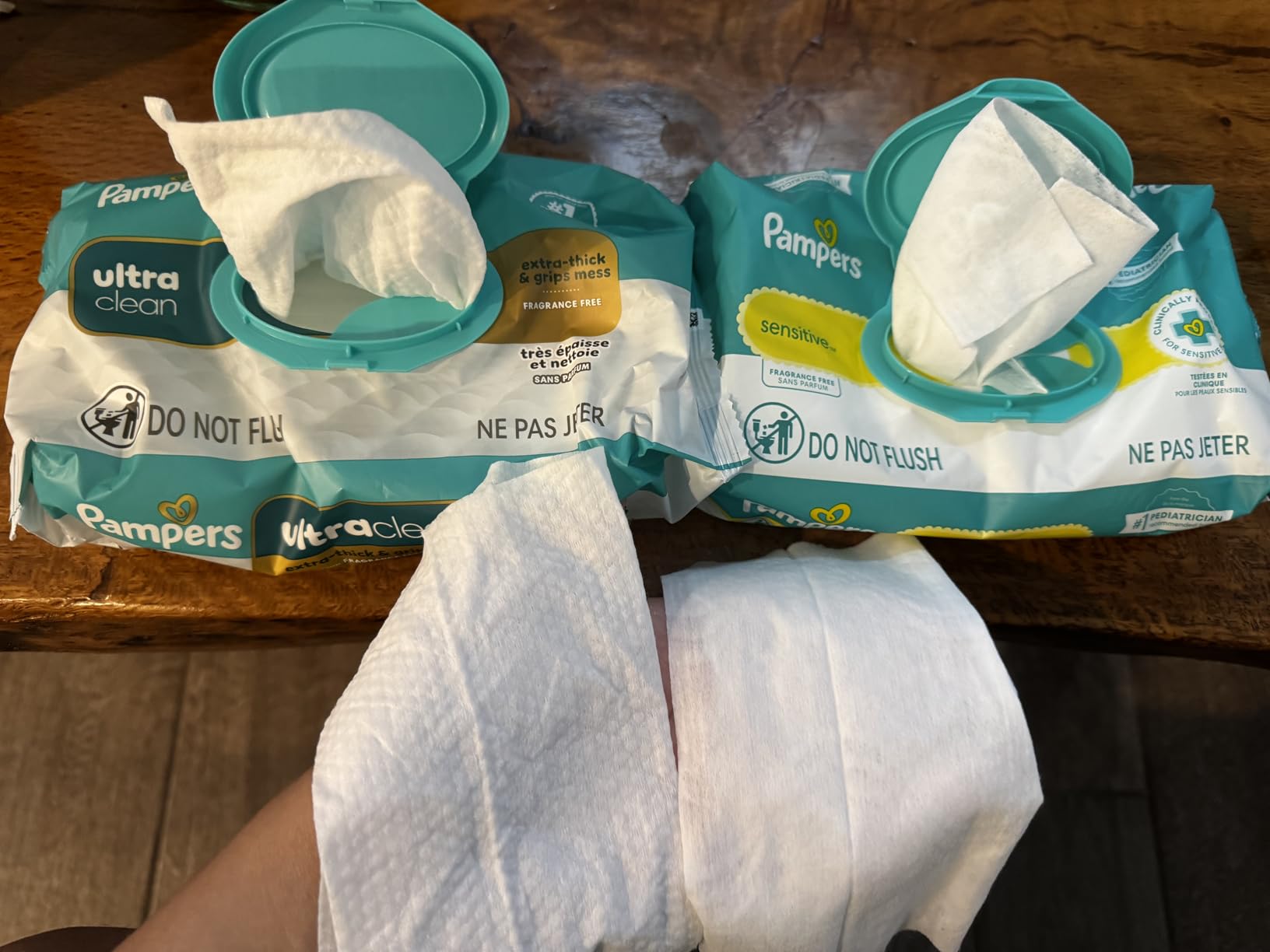 Pampers Ultraclean Baby Wipes (Previously Free & Gentle), 99% Water, Hypoallergenic, Unscented, 100% Plant Based, Plastic-Free, 936 Wipes Total (12X Flip-Top Packs) customer photo 1