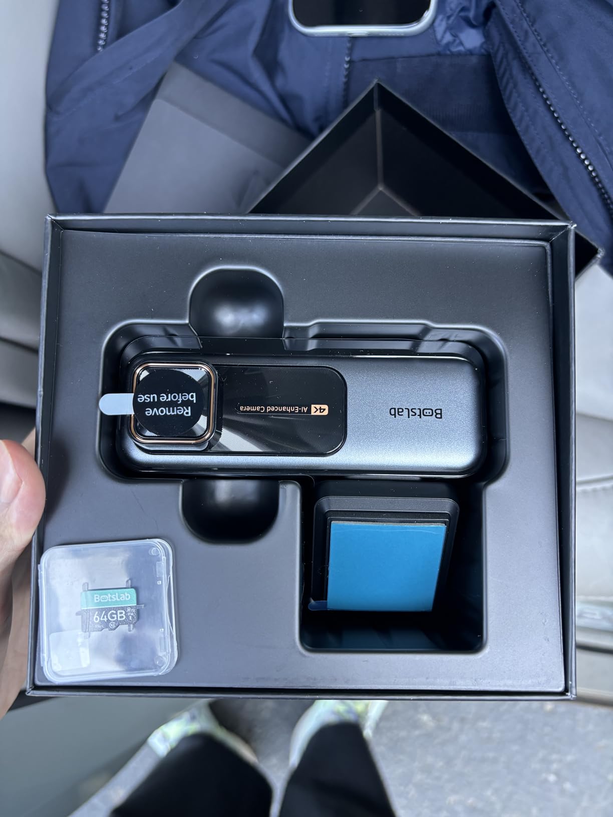 BOTSLAB 4K Dash Cam Front and Rear, 170 Degree Ultra Wide 4K+2K Dashcam with ADAS, Night Vision, 24/7 Parking Mode, IMX415 STARVIS Sensor, WDR, 5.8GHz WiFi, Built-in GPS, Loop Recording (No SD Card) customer photo 2