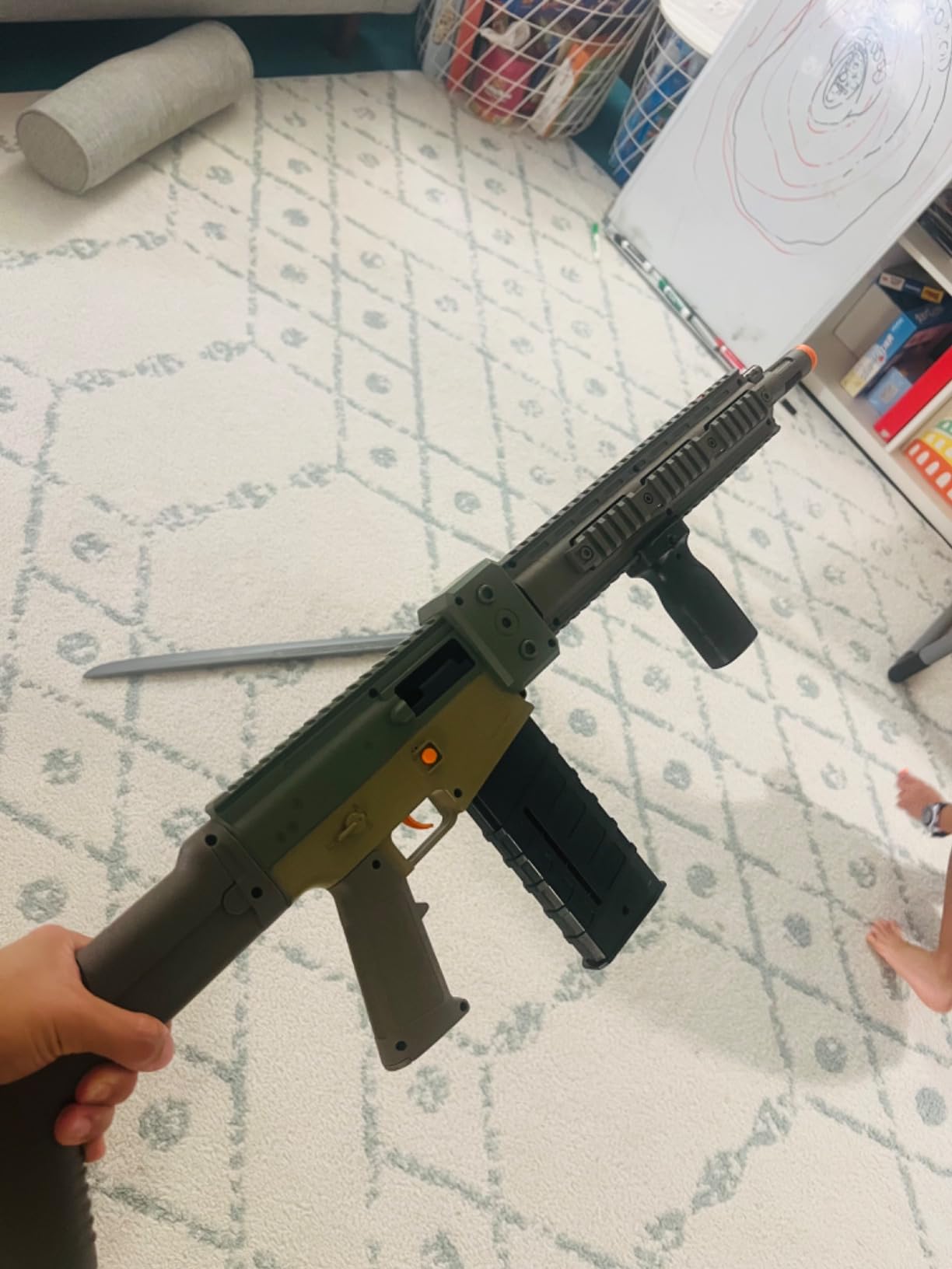 Realistic Toy Gun for Nerf Guns Darts, Foam Blaster - with Scope 120 Soft Bullets 3 Magazines, Semi-Auto Sniper Rifle Electric Machine Guns for Boys 8-12 Age, Birthday Gifts for Kids and Adults customer photo 1