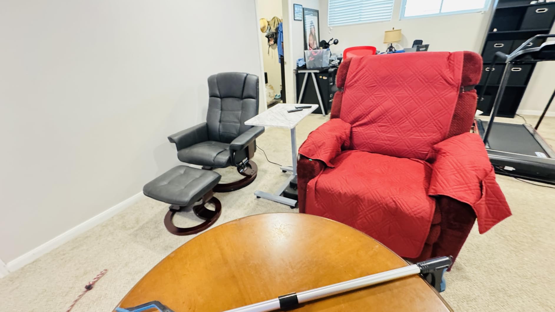 MCombo Oversized Power Lift Recliner Chair for Elderly, Dual Motor Lift Chair with Heat and Massage, Lay Flat Lift Chair for Big and Tall, Cup Holders, Fabric R7891 (Oversize, Dark Gray) customer photo 1