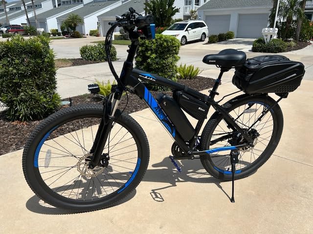 ANCHEER Electric Bike for Adults, Peak 750W Ebike, 3 Hours Fast Charge, 60 Miles Electric Bicycle with 48V/499Wh Battery, 27.5'' Hummer Electric Mountain Bike with LCD Display, 21/24 Speed customer photo 1