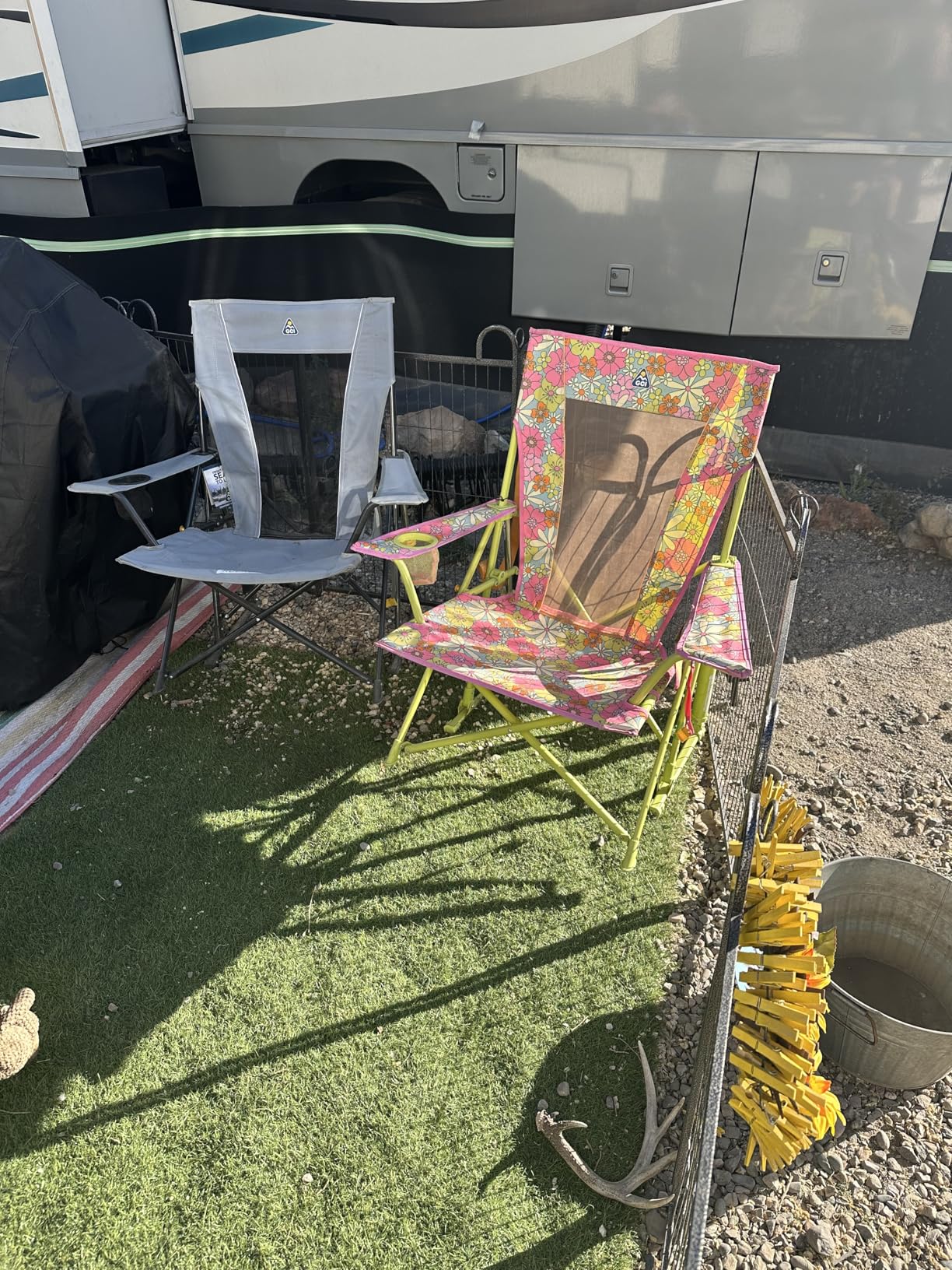 GCI Outdoor Comfort Pro Rocker Camping Chair | Portable Folding Rocking Chair with Durable Armrests & Drink Holder customer photo 1