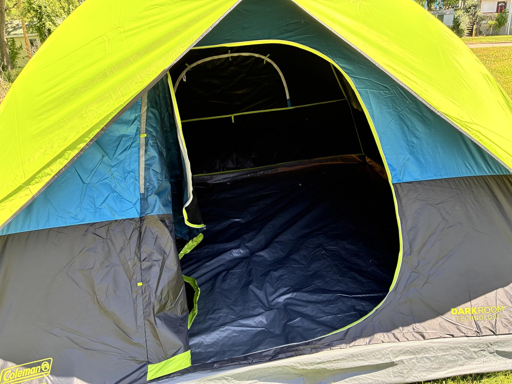 Coleman Sundome Dark Room 4/6 Person Tent, Blocks 90% of Sunlight to Keep Inside Cool, Weatherproof Tent with Rainfly Sets Up in Minutes customer photo 2