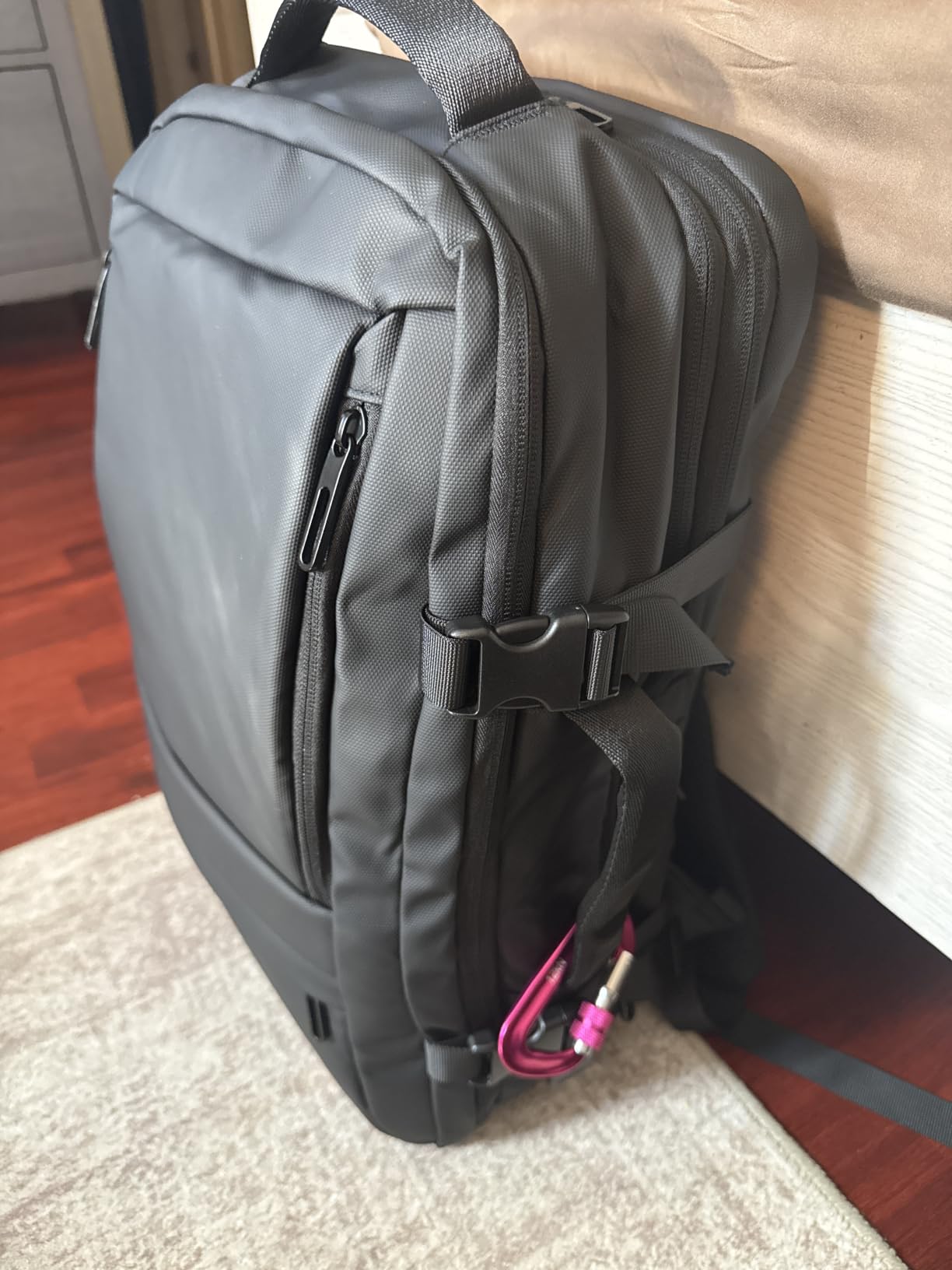 Rcrirth Carry On Travel Backpack for Airplanes | 35L Suitcase Backpack Luggage Business Weekender Bag - Expandable Travel Carry On Flight Approved for Men Women - Black customer photo 1