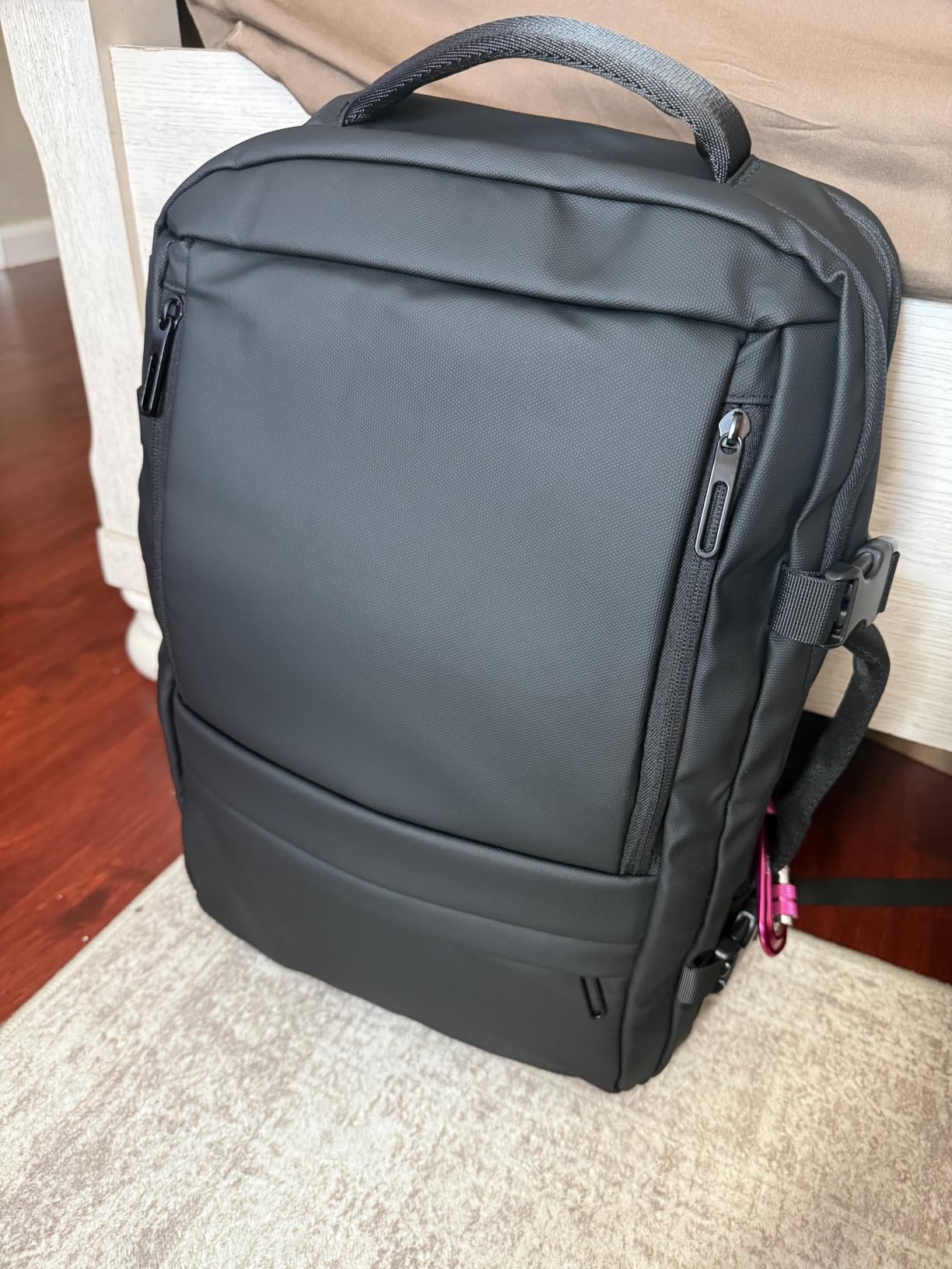 Rcrirth Carry On Travel Backpack for Airplanes | 35L Suitcase Backpack Luggage Business Weekender Bag - Expandable Travel Carry On Flight Approved for Men Women - Black customer photo 2