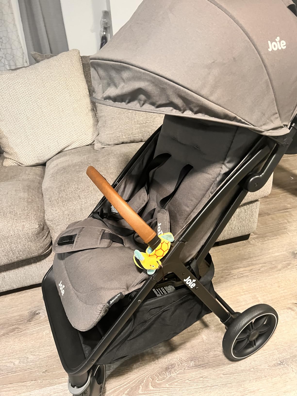 Joie Baby, Nutmeg Compact Travel Stroller, Lightweight Baby Stroller with One-Hand Fold, Multi-Position Recline, Smooth Ride Suspension (Shale) customer photo 1