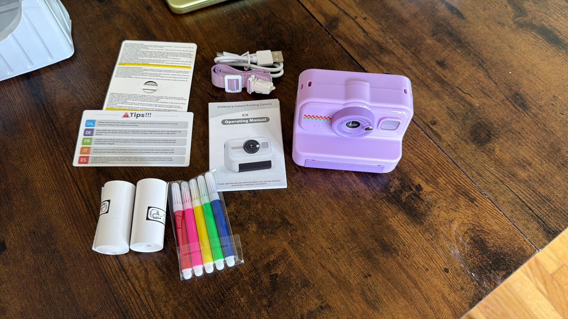 HiMont Kids Instant Print Camera, 1080P HD Kids Camera Instant Print with 3 Rolls Print Paper & 32GB Card, Ideal Kid Toys Gifts for Boys & Girls Age 3-14, Black customer photo 1