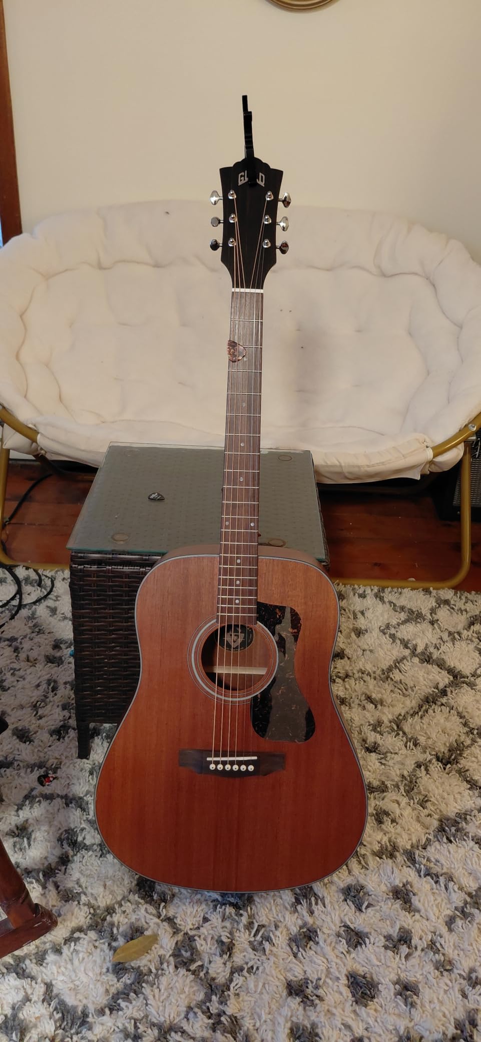 Guild D-320 Dreadnought Acoustic Guitar, Natural customer photo 2