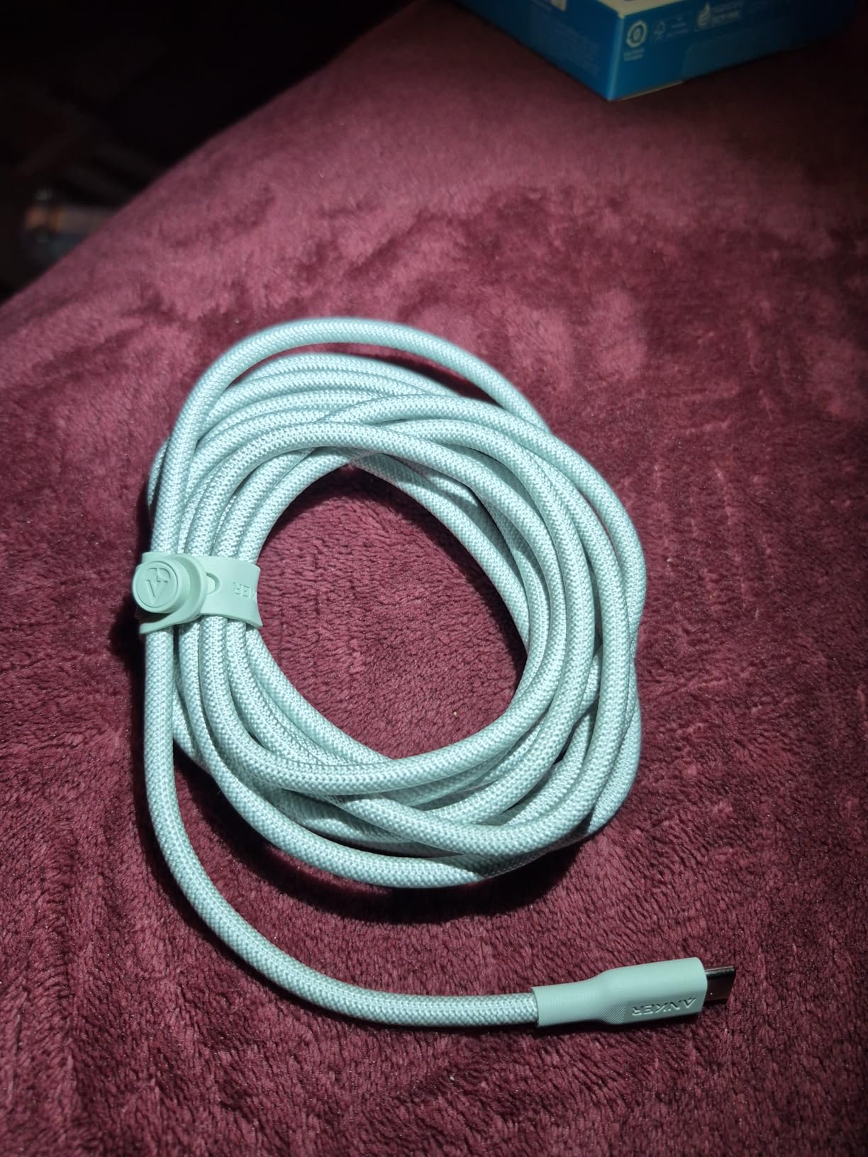 Anker 544 Bio-Nylon USB-C to USB-C Cable 10FT, Eco-Friendly Fast Charging Cable, Supports 140W PD for Laptops, Tablets, and Smartphones, Heavy-Duty- 30,000 Bend Lifespan, Includes Pouch (1, Green) customer photo 1
