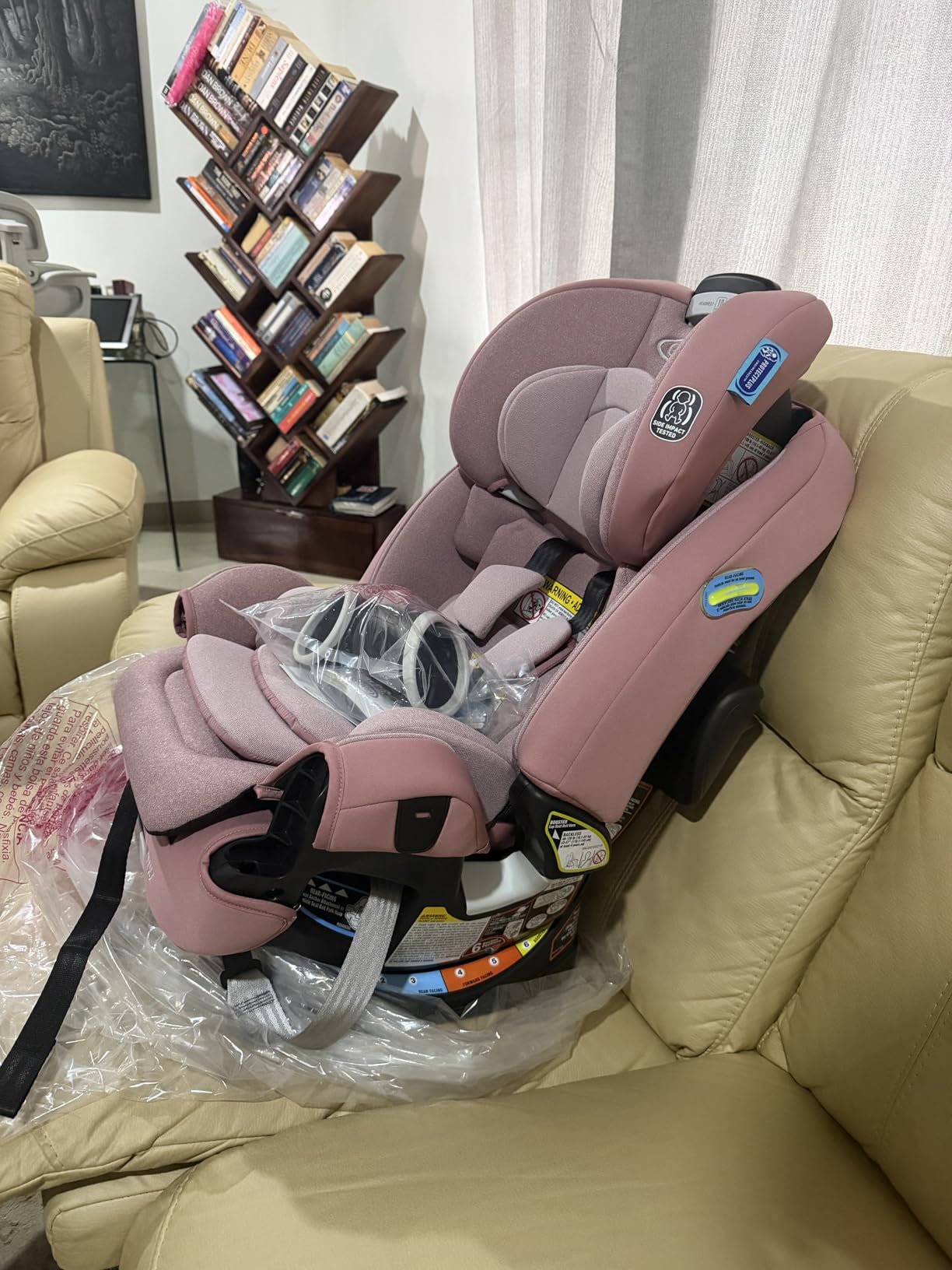 Graco 4Ever DLX 4-in-1 Baby Car Seat, Infant to Toddler Car Seat, 10 Years of Use, Rear-Facing, Forward-Facing, Highback Booster, and Backless Booster Seat Modes, Charlie customer photo 2