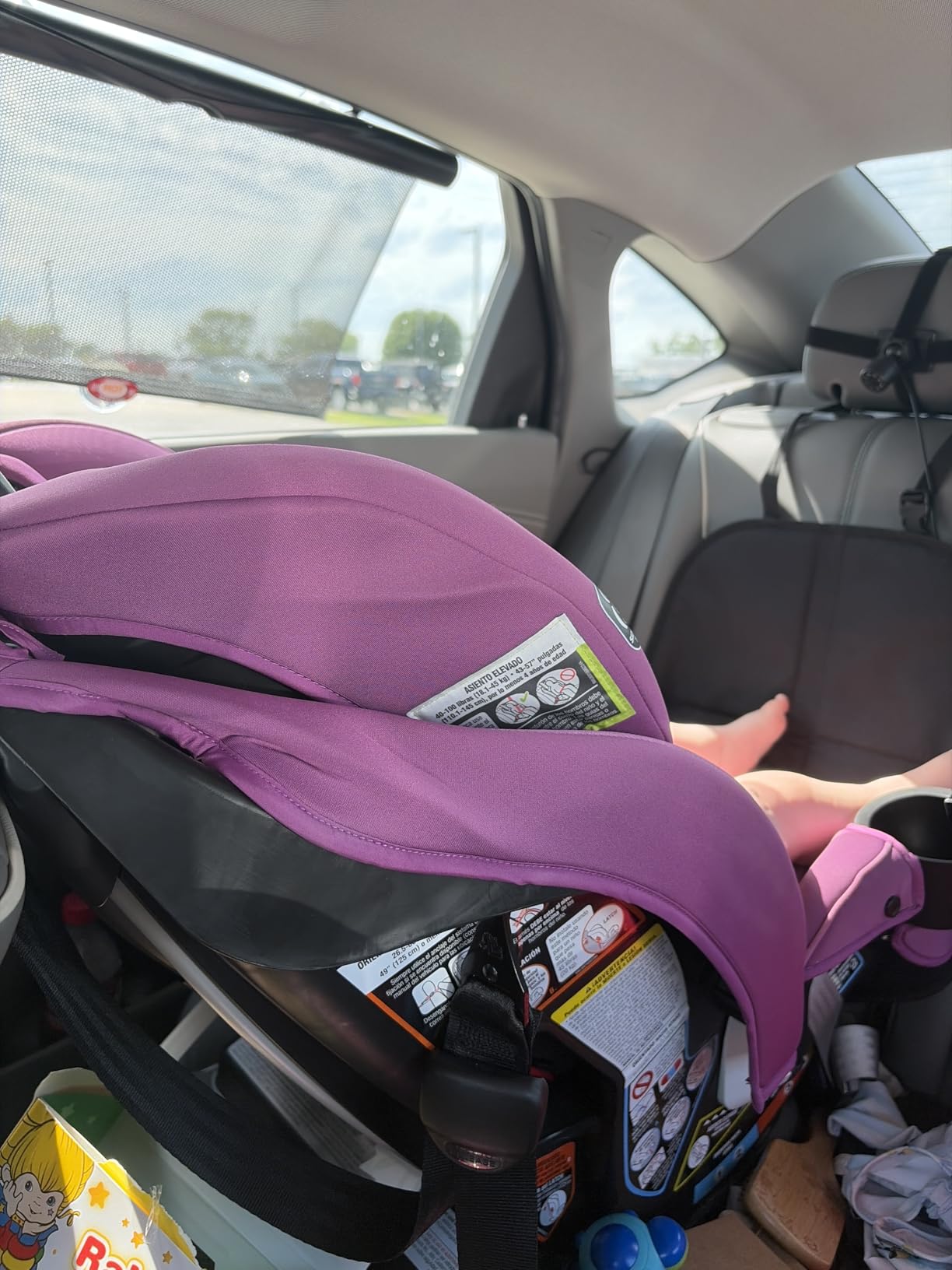 Graco Slimfit 3-in-1 Convertible Car Seat, Slim Car Seat with Space-Saving Design, Highback Booster Seat with 10-Position Headrest, Rear Facing and Forward Facing Carseat, Darcie customer photo 2