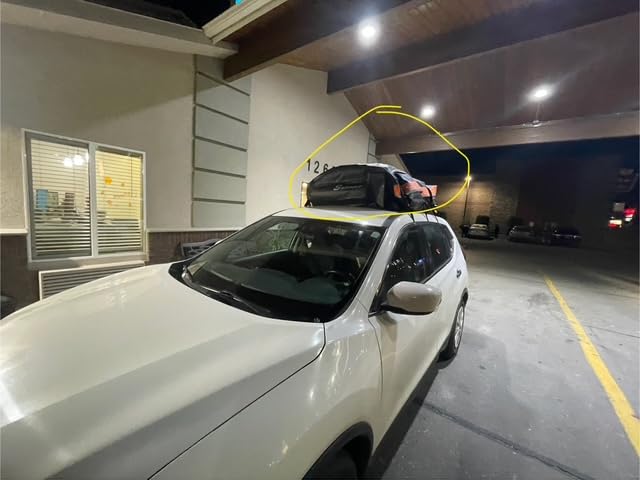 Sailnovo Car Rooftop Cargo Carrier 21 Cubic Feet, Waterproof 1000D PVC Car Roof Bag with Anti-Slip Mat, Combination Lock, Storage Bag, Door Hooks & Tie-Down Strap fit Vehicle with/Without Luggage Rack customer photo 2