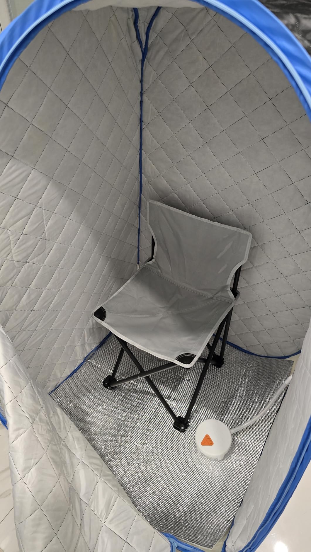 2 Person Infrared Sauna | Full Size Portable Sauna Tent | FAR Infrared Sauna for Home, 1,350watt, Home Saunas with Heating Foot Pad*2, Portable Chair*2, (L56.7 x W31.5 x H59.4, Black) customer photo 1