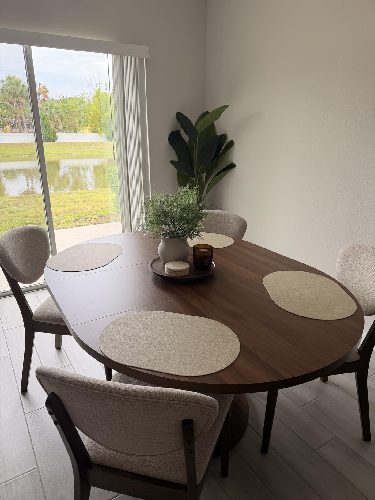 Best Choice Products Dining Chairs Set of 2, Mid-Century Modern Upholstered Wood, Walnut/Olive customer photo 2