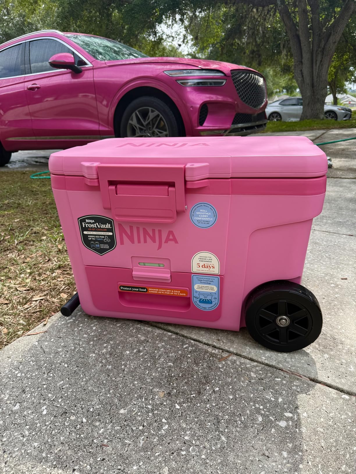 Ninja FrostVault 45QT Cooler with Wheels | Insulated with Temp Dry Storage Drawer customer photo 1