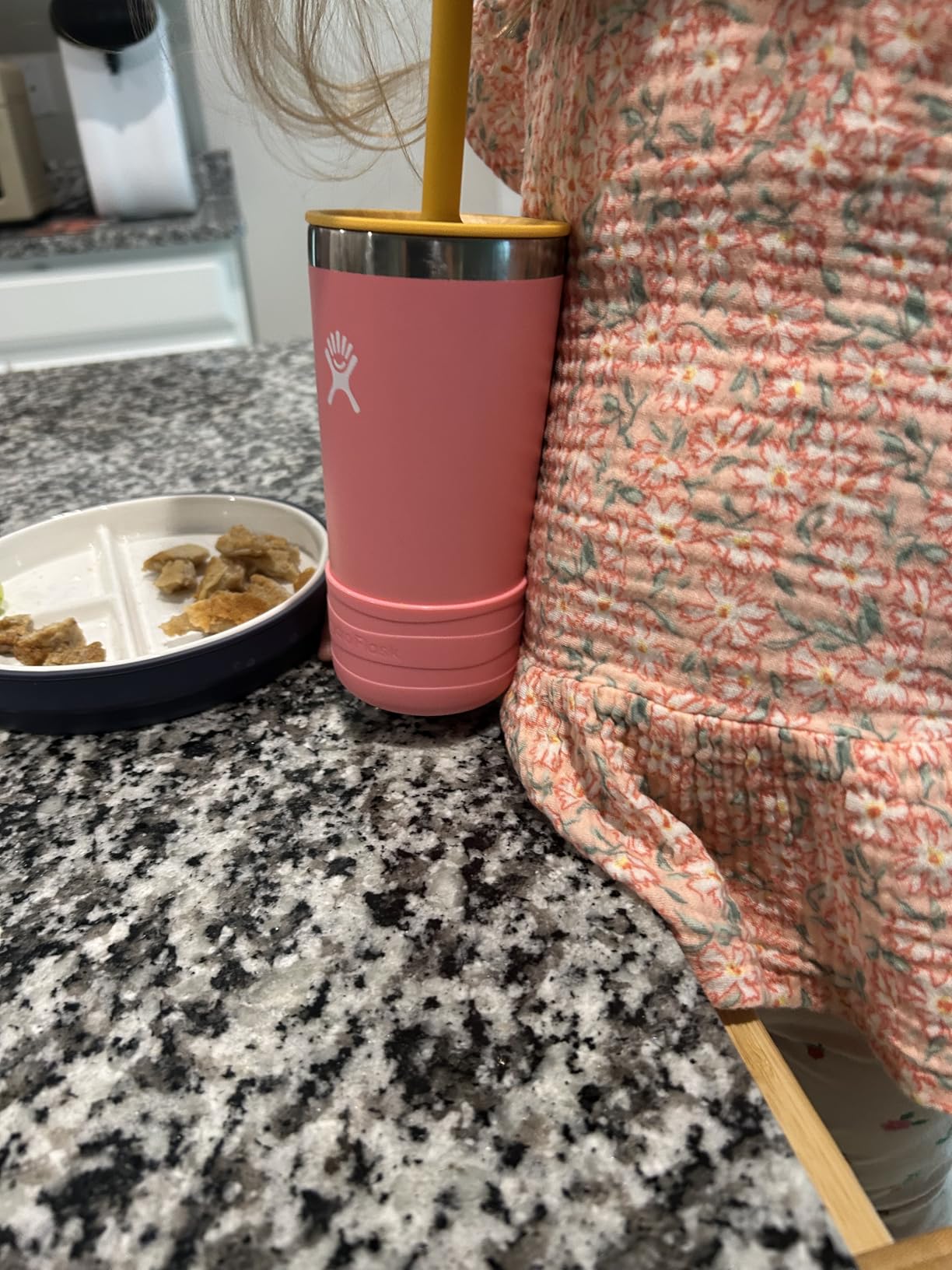 Hydro Flask Kids 12 Oz Tumbler with Lid and Straw for School - Insulated Stainless Steel in Koala Gray customer photo 2
