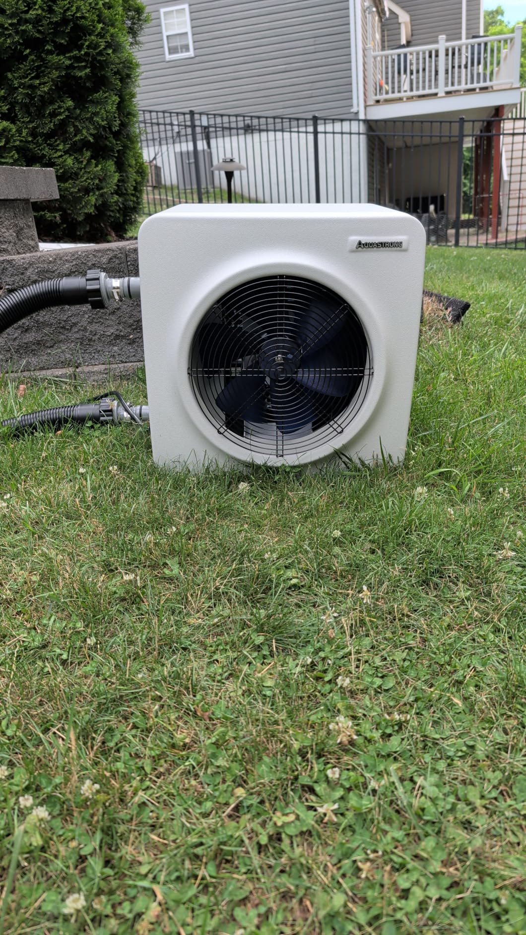 AQUASTRONG Inverter Swimming Pool Heat Pump, Pool Heater for Above Ground and Inground Pool Heating Smart WiFi Control and Cooling Pool Heater Pools Up to 9000 Gallons customer photo 2