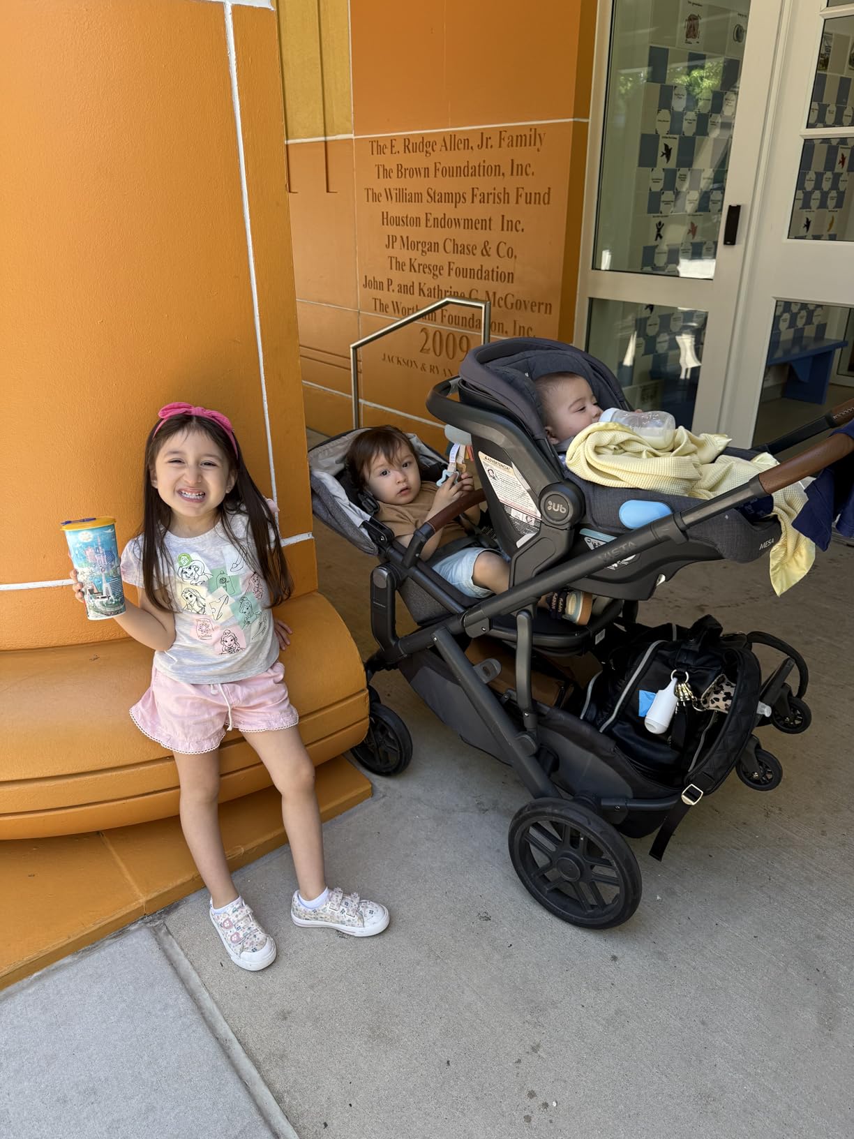 UPPAbaby RumbleSeat V3 Second Lower Seat - Compatible with Vista V2 and Vista V3 - All-Weather Seat + Magnetic Buckle - Adapters Included - Greyson (Charcoal Mélange/Carbon Frame/Saddle Leather) customer photo 1